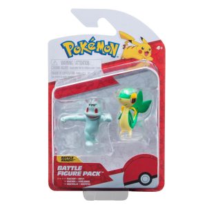 Figura Pokémon Machop y Snivy