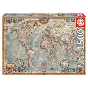 Puzzle 1500 piezas El Mundo, Mapa Politico