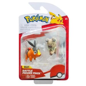Figura Pokémon Tepig y Rockruff