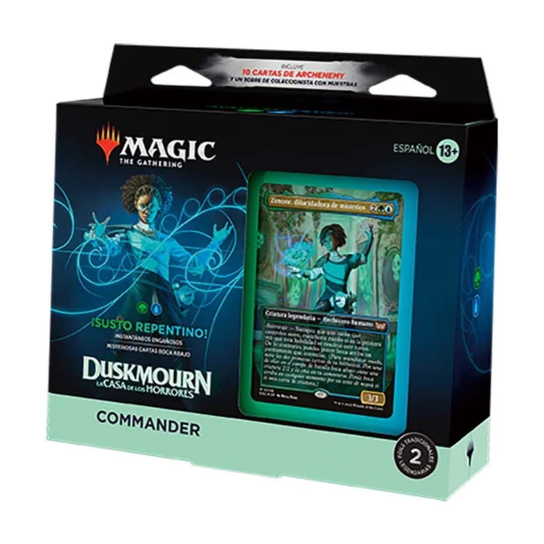 Magic Commander Deck Duskmourn Horrors House Of Repentino Susto Tin (Español)