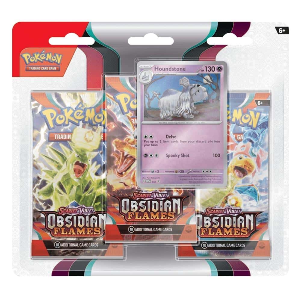 Pokémon Obsidian Flames Houndstone Pack Blister (Inglés)