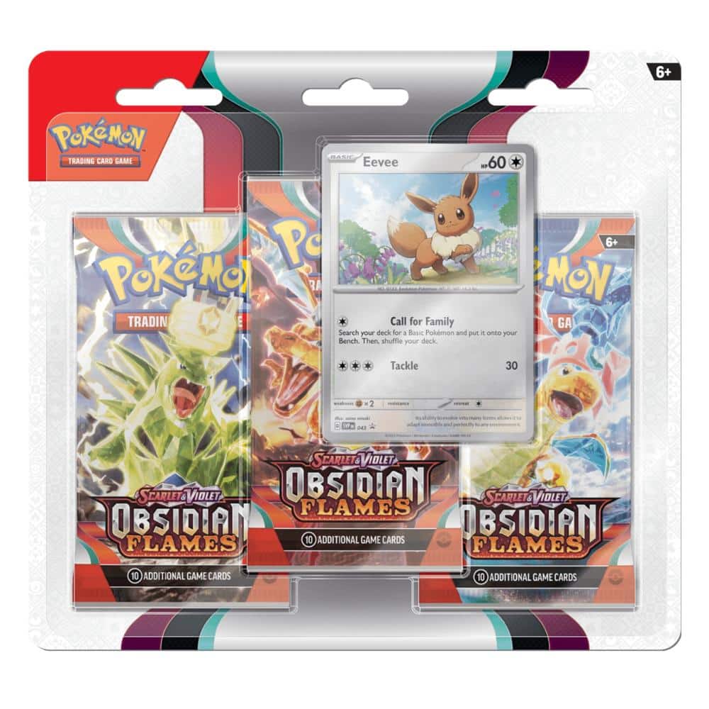 Pokémon Obsidian Flames Eevee Pack Blister (Inglés)