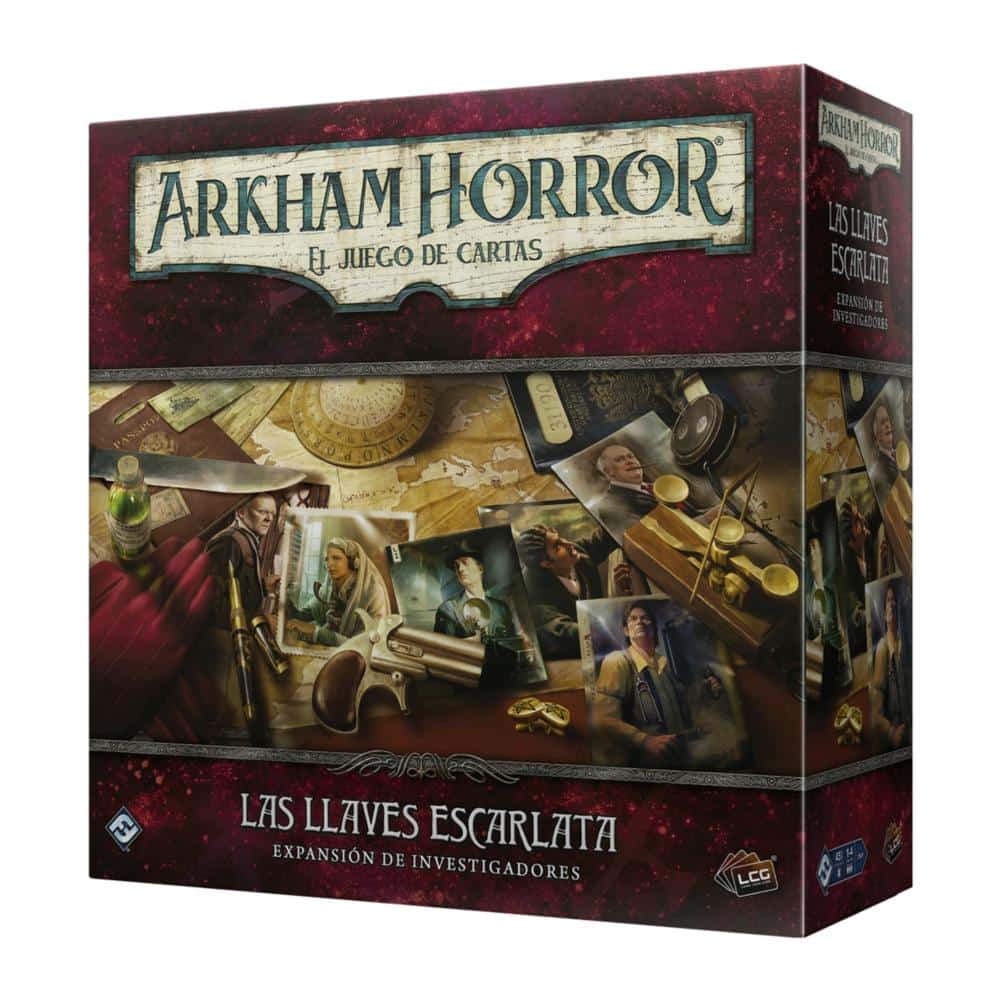 Arkham Escarlata Exp Horror Investigadores Lcg Llaves Tin