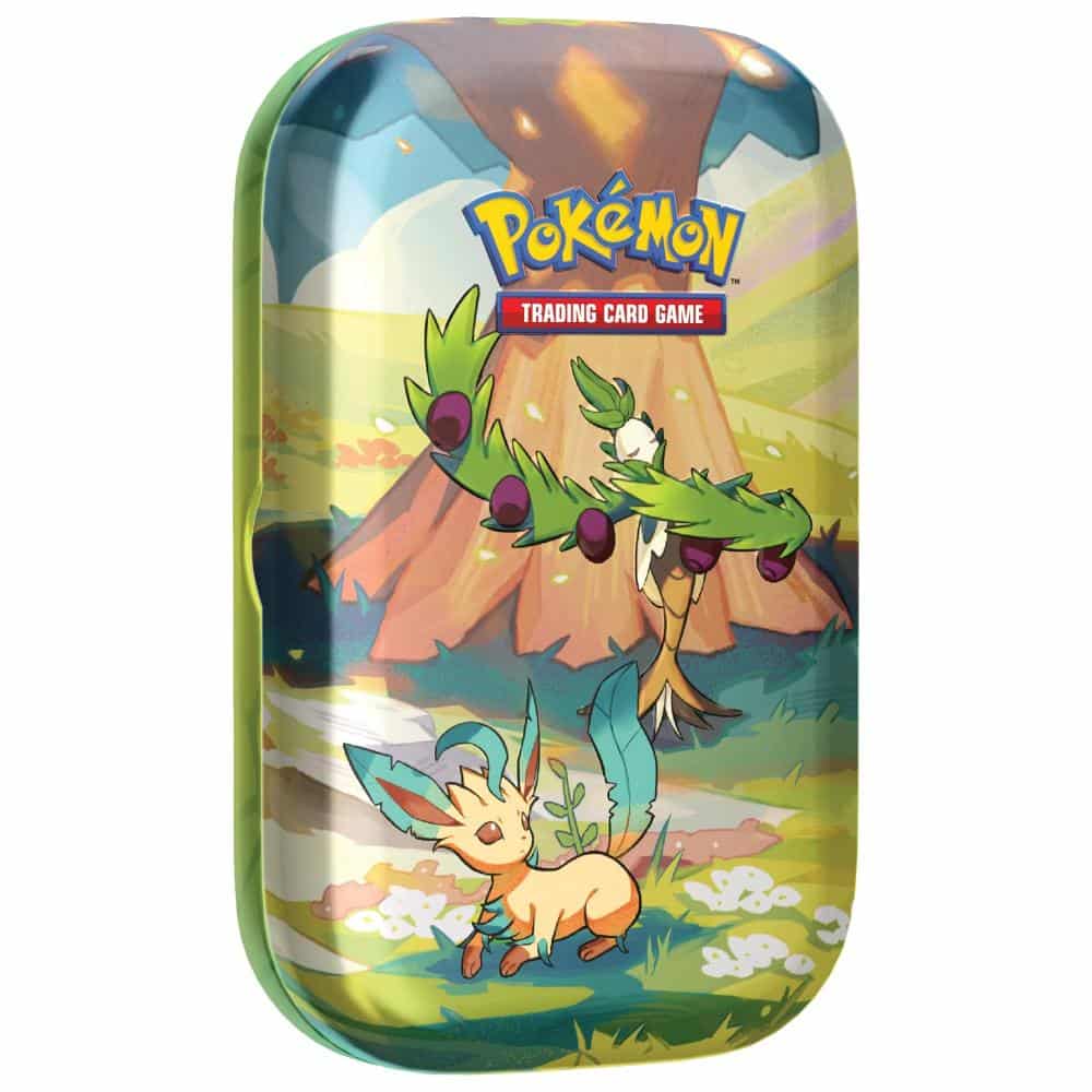 Pokémon Amp Arboliva Leafeon Paldea Vibrant Tin (Inglés)