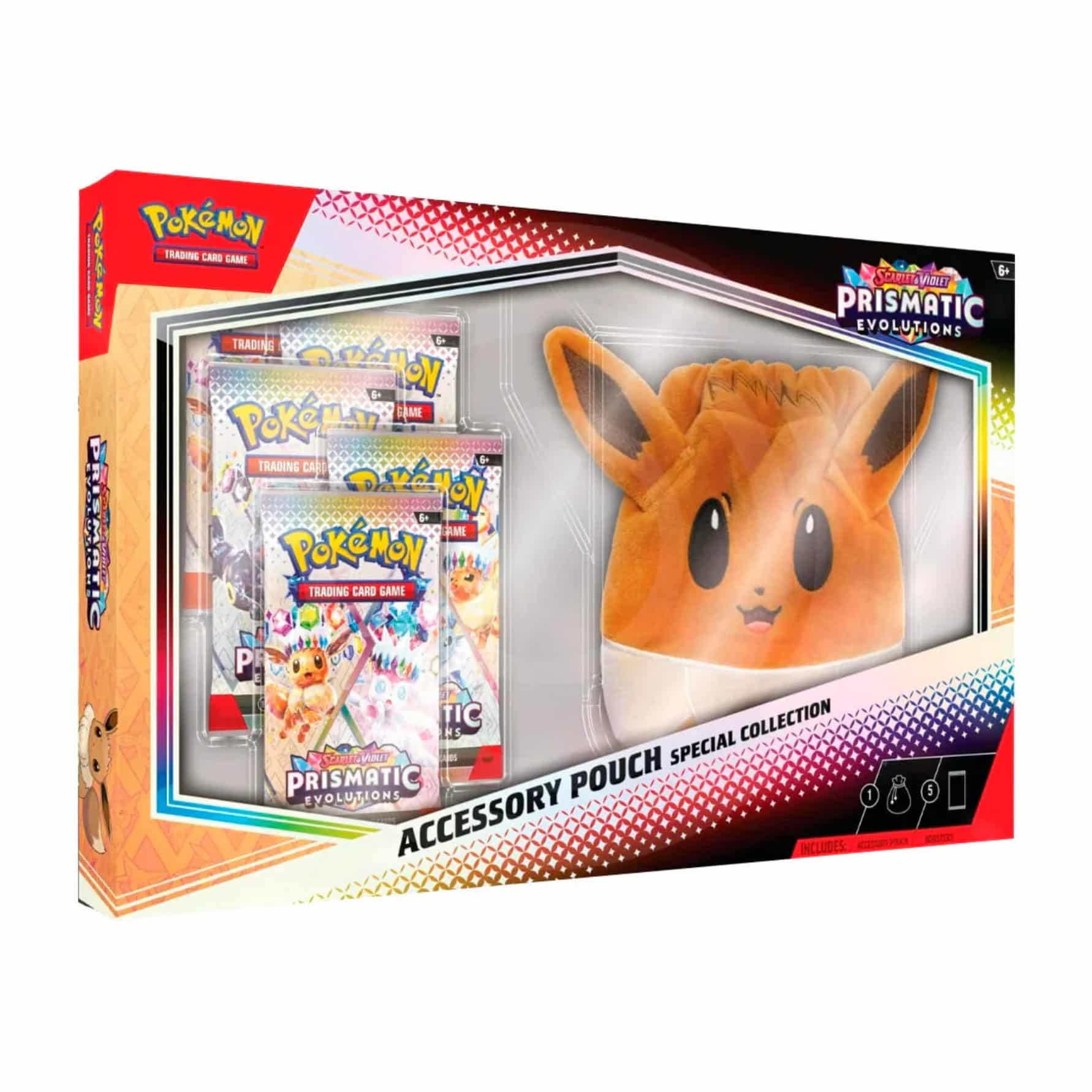Pokémon Prismatic Evolutions Accessory Pouch (Inglés)