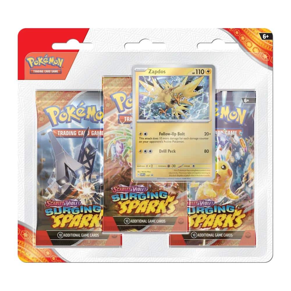 Pokémon Surging Sparks Zapdos Blister (Inglés)