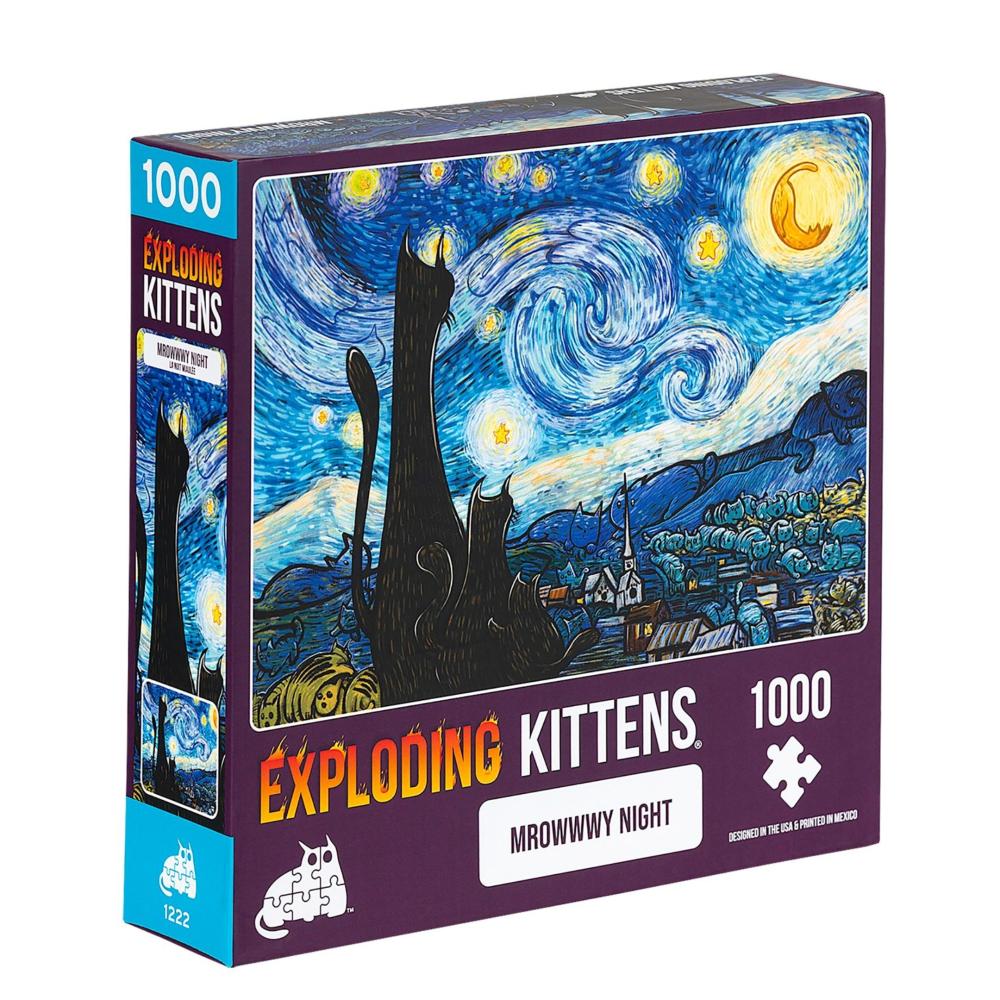 Exploding Kittens Mrowwwy Night Piezas Puzzle