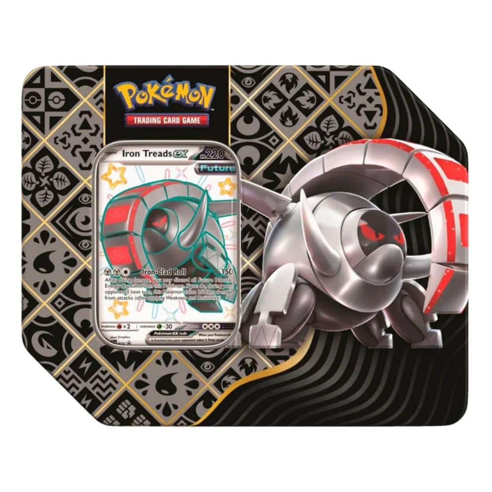 Pokémon Paldean Fates Ex Iron Treads Tin (Inglés)