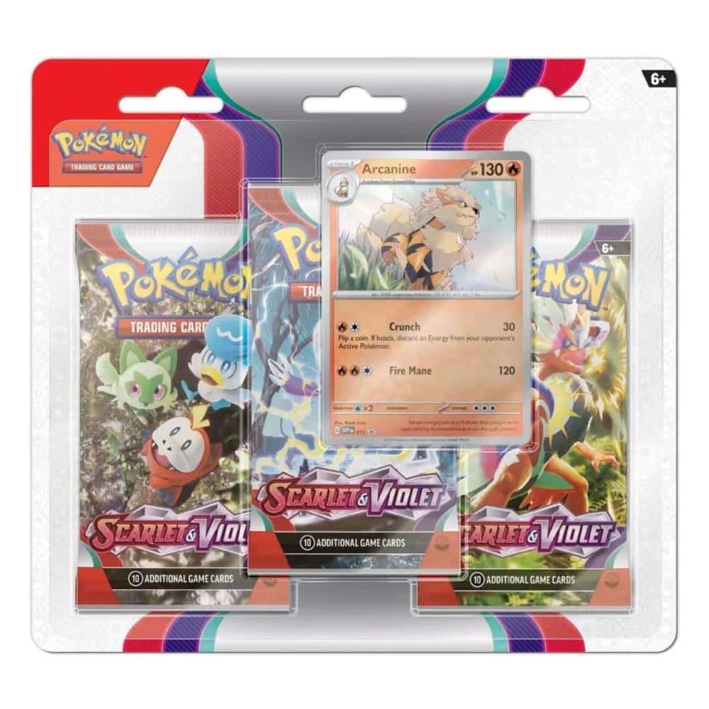 Pokémon And Arcanine Pack Scarlet Violet Blister (Español)