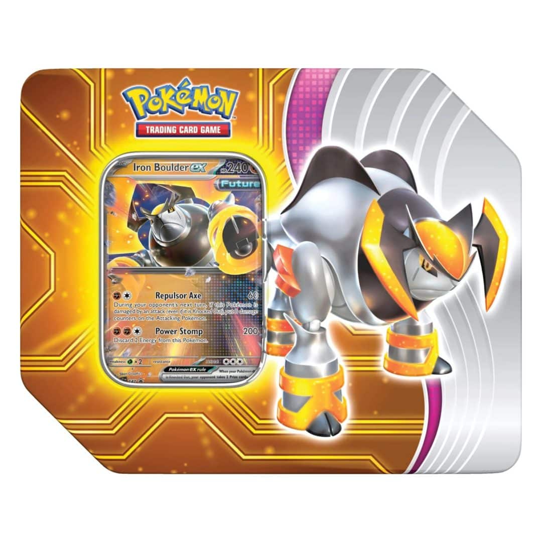Pokémon Paradox Rift Boulder Destinies Ex Iron Tin (Inglés)