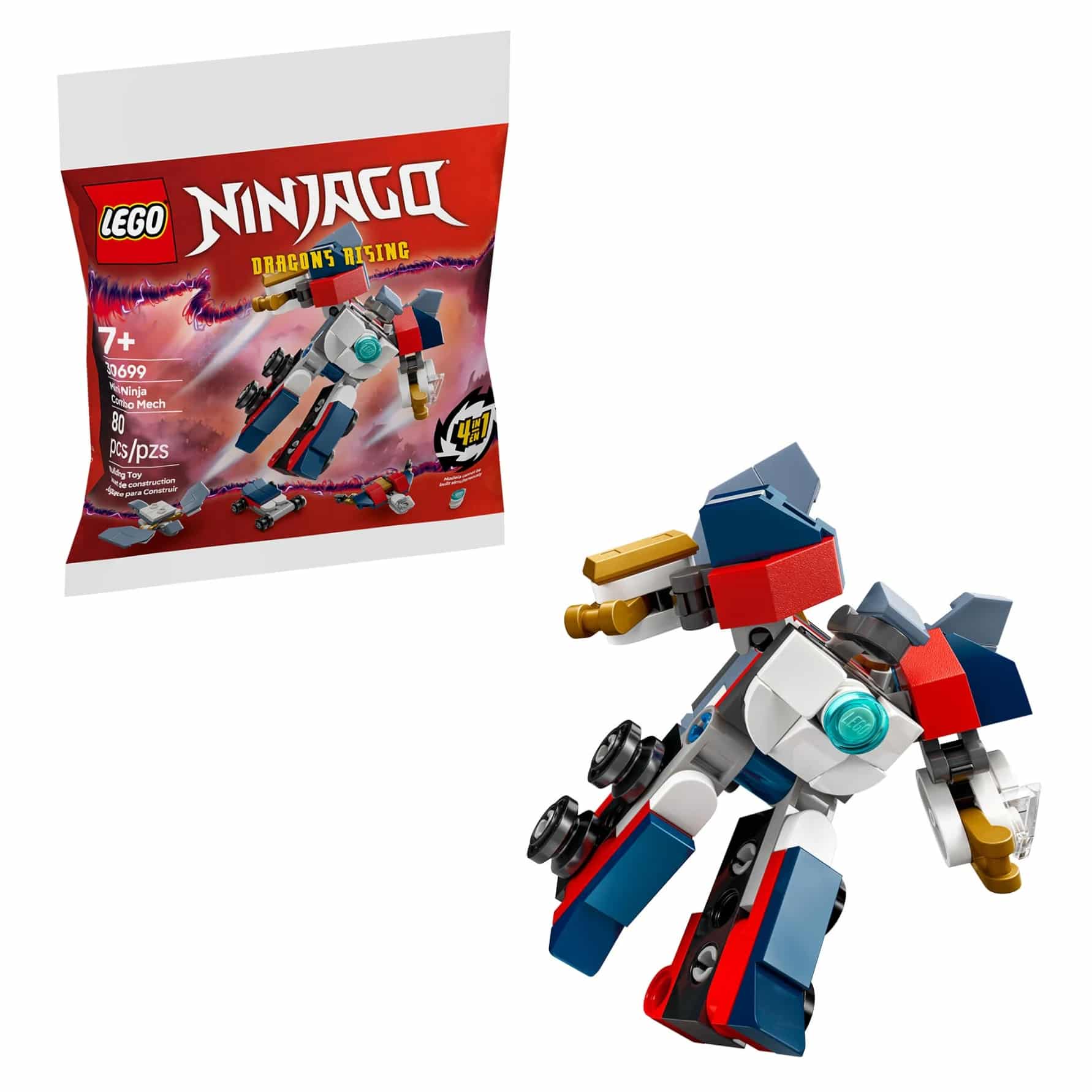 Lego Bolsa Ninjago Mini Mech Ninja Combinado (30699) – Updown Juegos