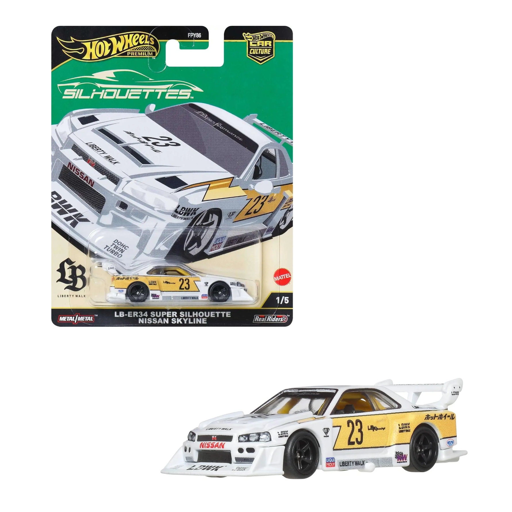 ミニカー Hot Wheels LB-ER34 Super Silhouette Hot Wheels Collector LB-ER34 Super Silhouette Nissan Skyline