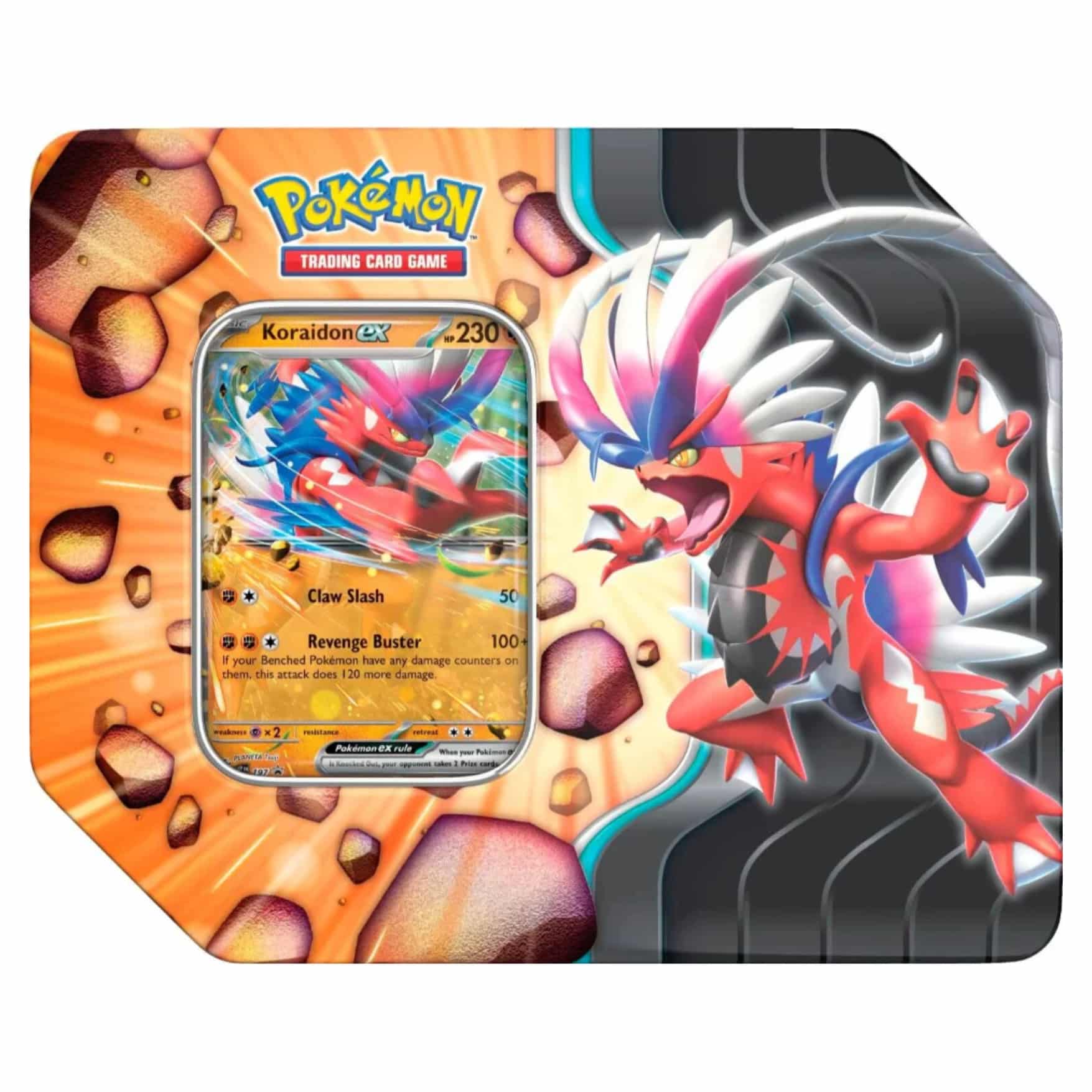 Pokémon Ex Koraidon Legends Slashing Tin (Inglés)