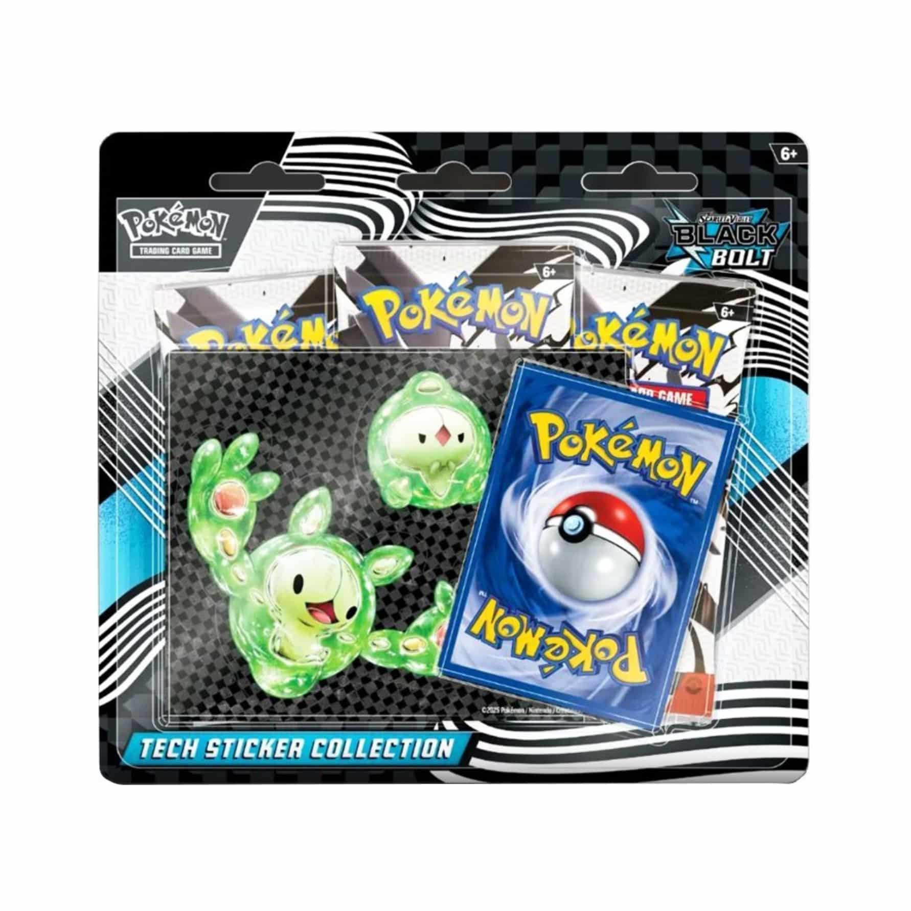 Pokémon Black Bolt Sticker Tech Blister (Español)
