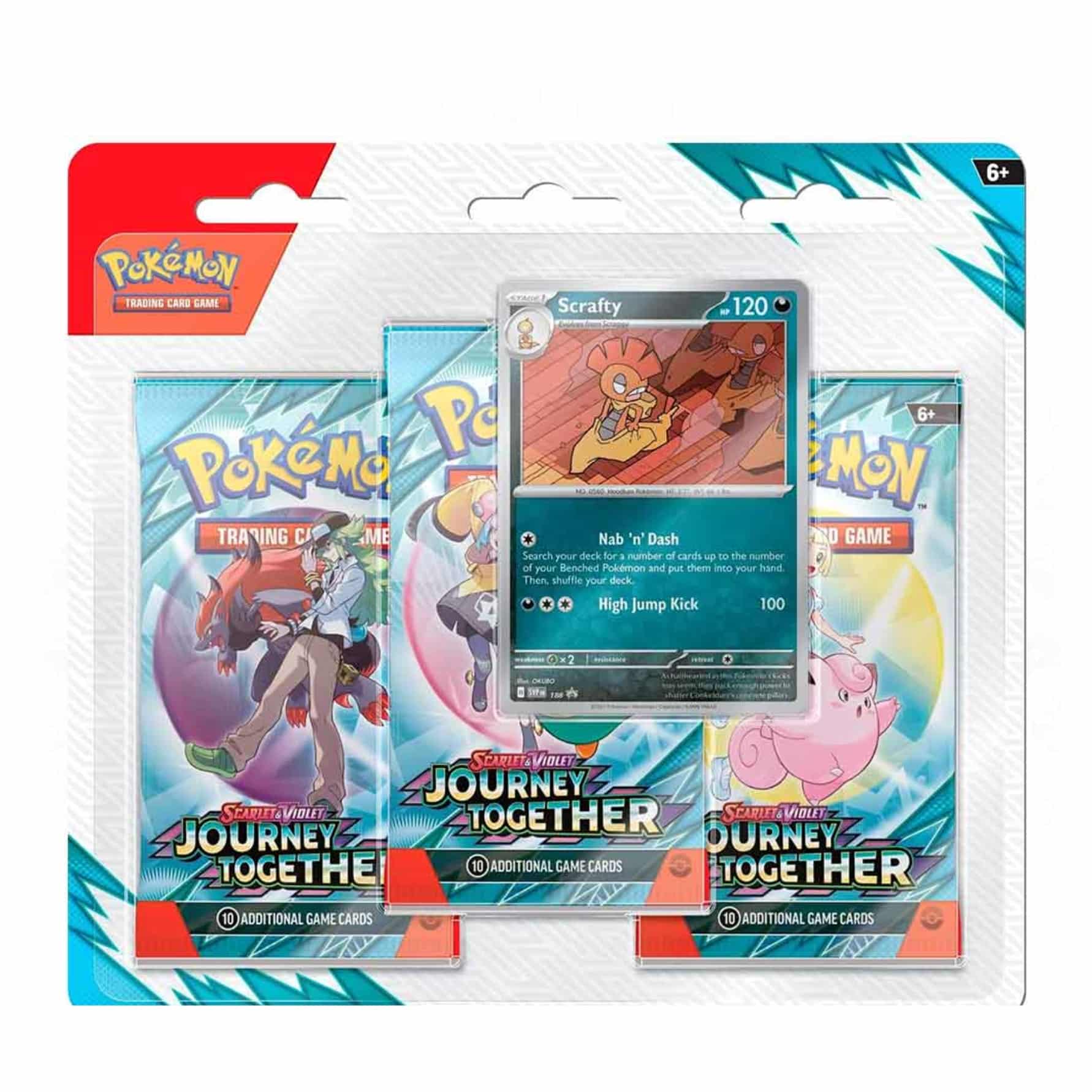 Pokémon Journey Together Scrafty Blister (Inglés)
