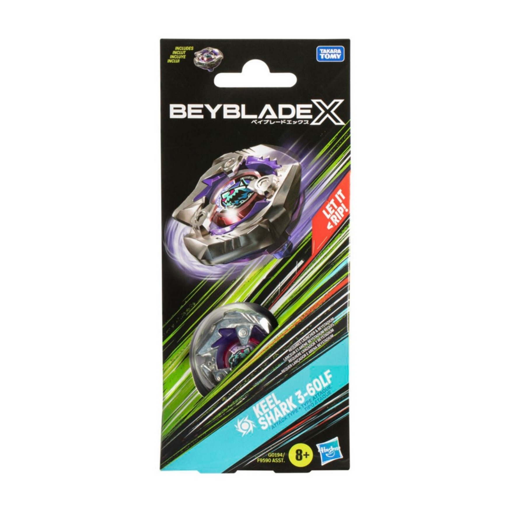 Beyblade X Keel Shark 3-60LF - Updown Juegos