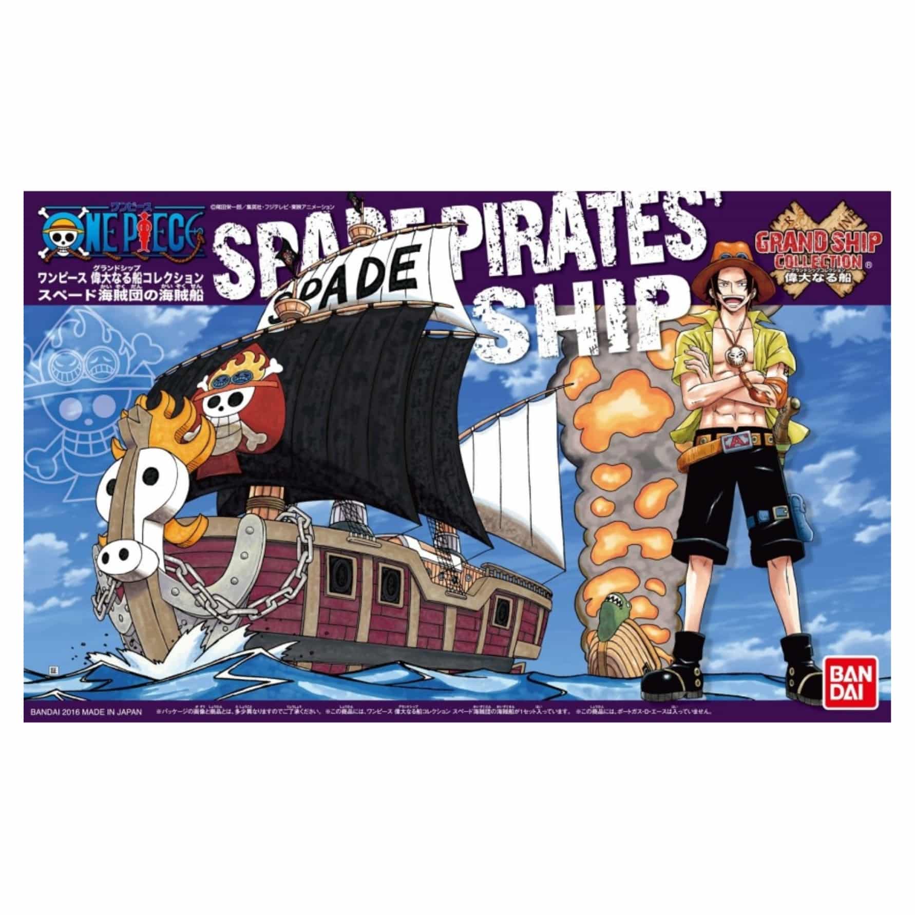One Piece Grand Kit Model Pirate Ship Spade Collection
