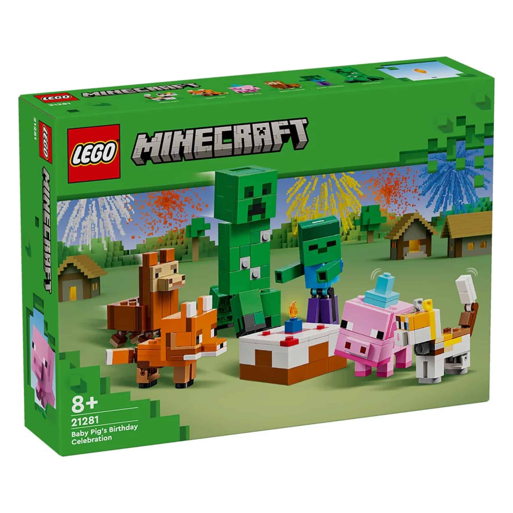 Bebe Cerdo Cumpleanos Fiesta Lego Minecraft