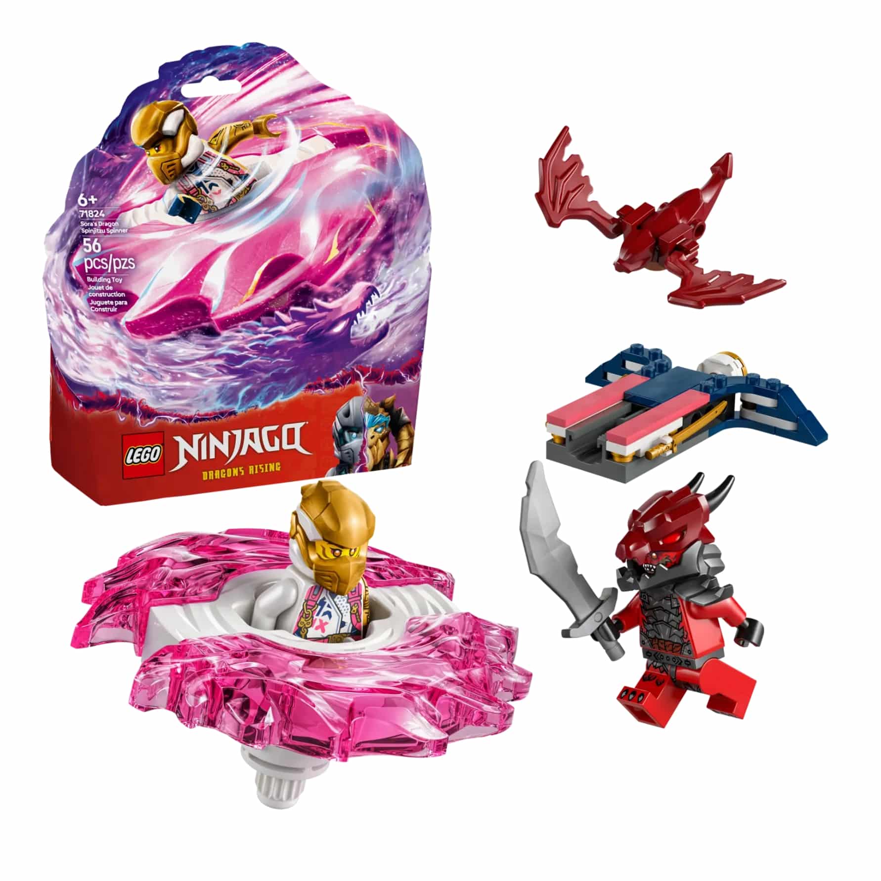 Lego Ninjago Spinner de Spinjitzu del Dragón de Sora (71824