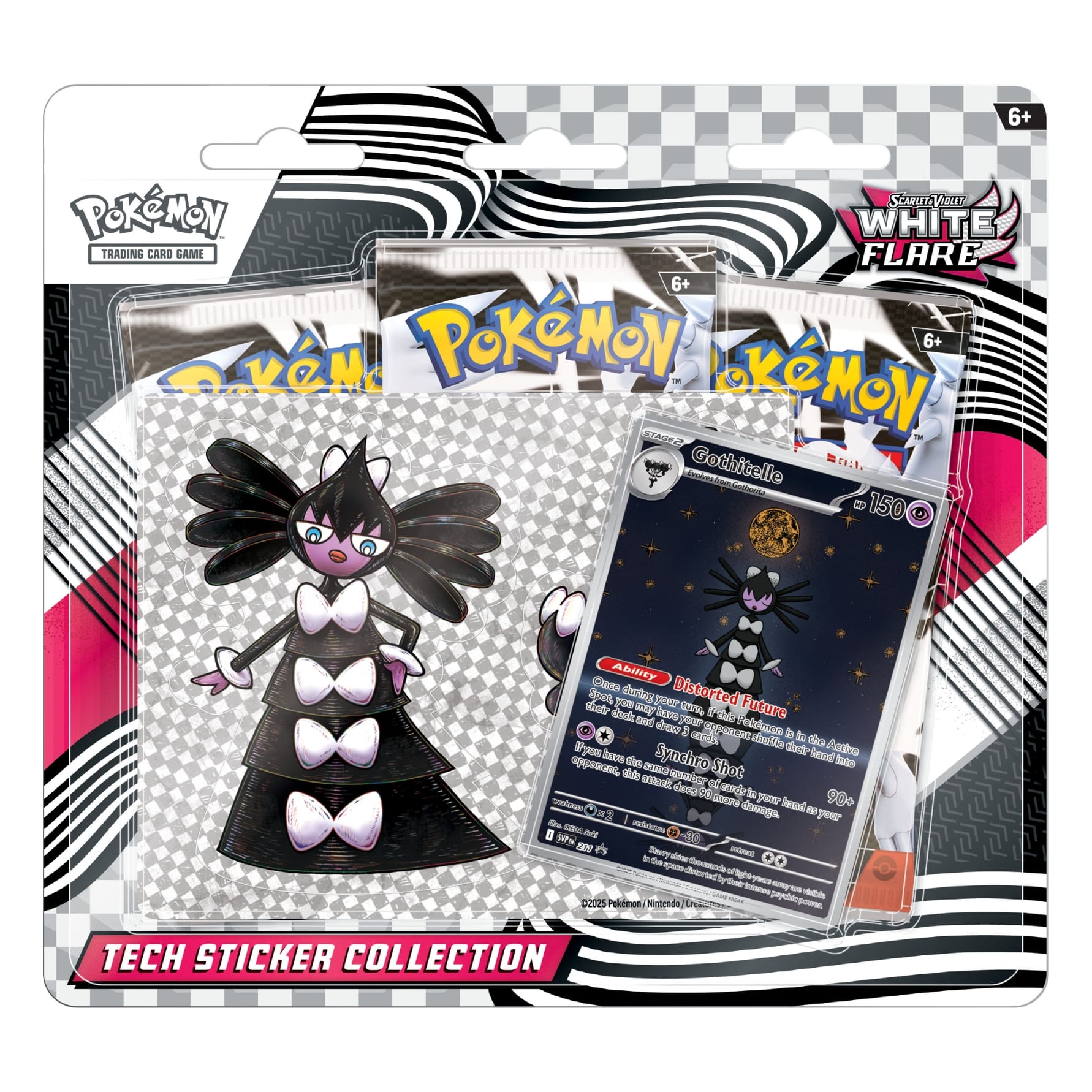 Pokémon White Flare Sticker Tech Blister (Inglés)