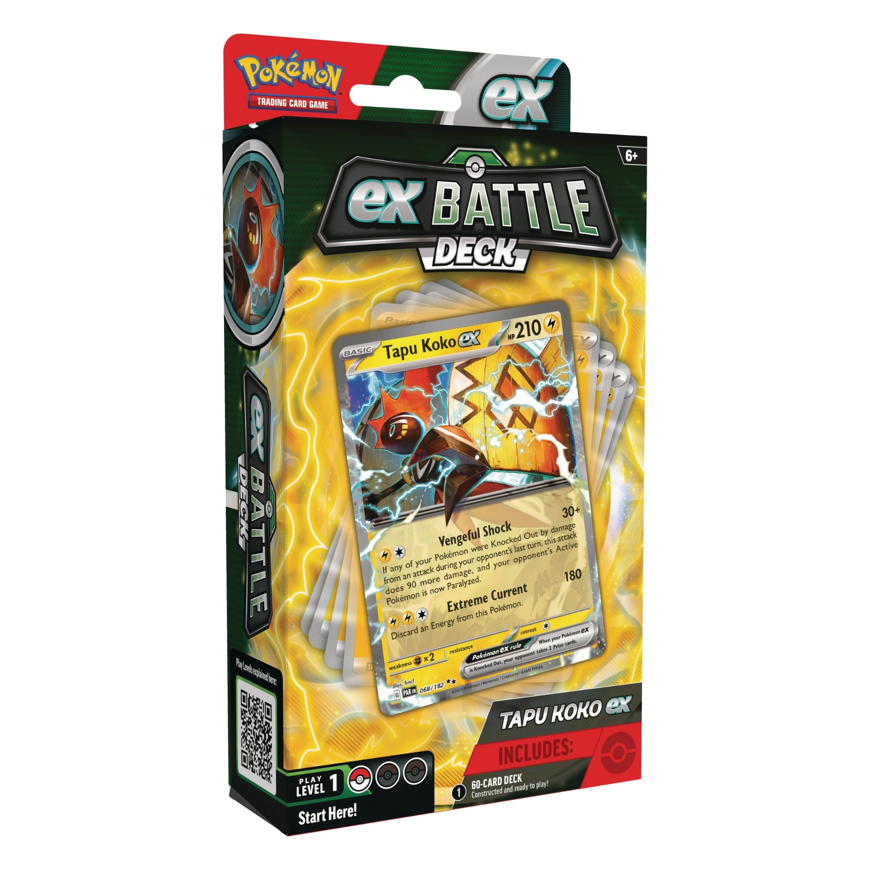 ☆ 1/64 Cocodake Plate ③ Pokémon Tapu Koko ex Battle Deck Español - Updown Juegos