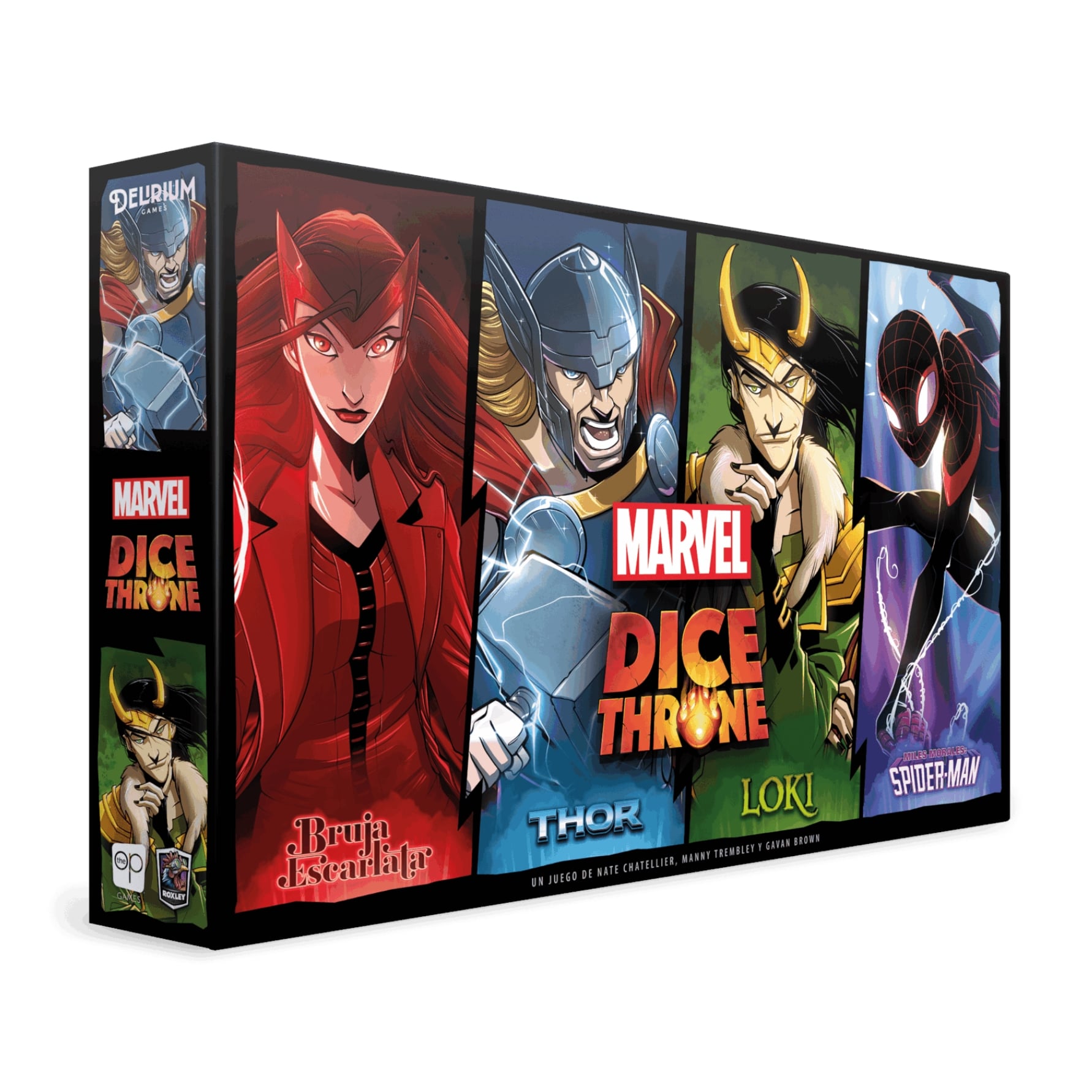 Bruja Caja Correcciones Dice Escarlata Loki Man Marvel Spide Tin