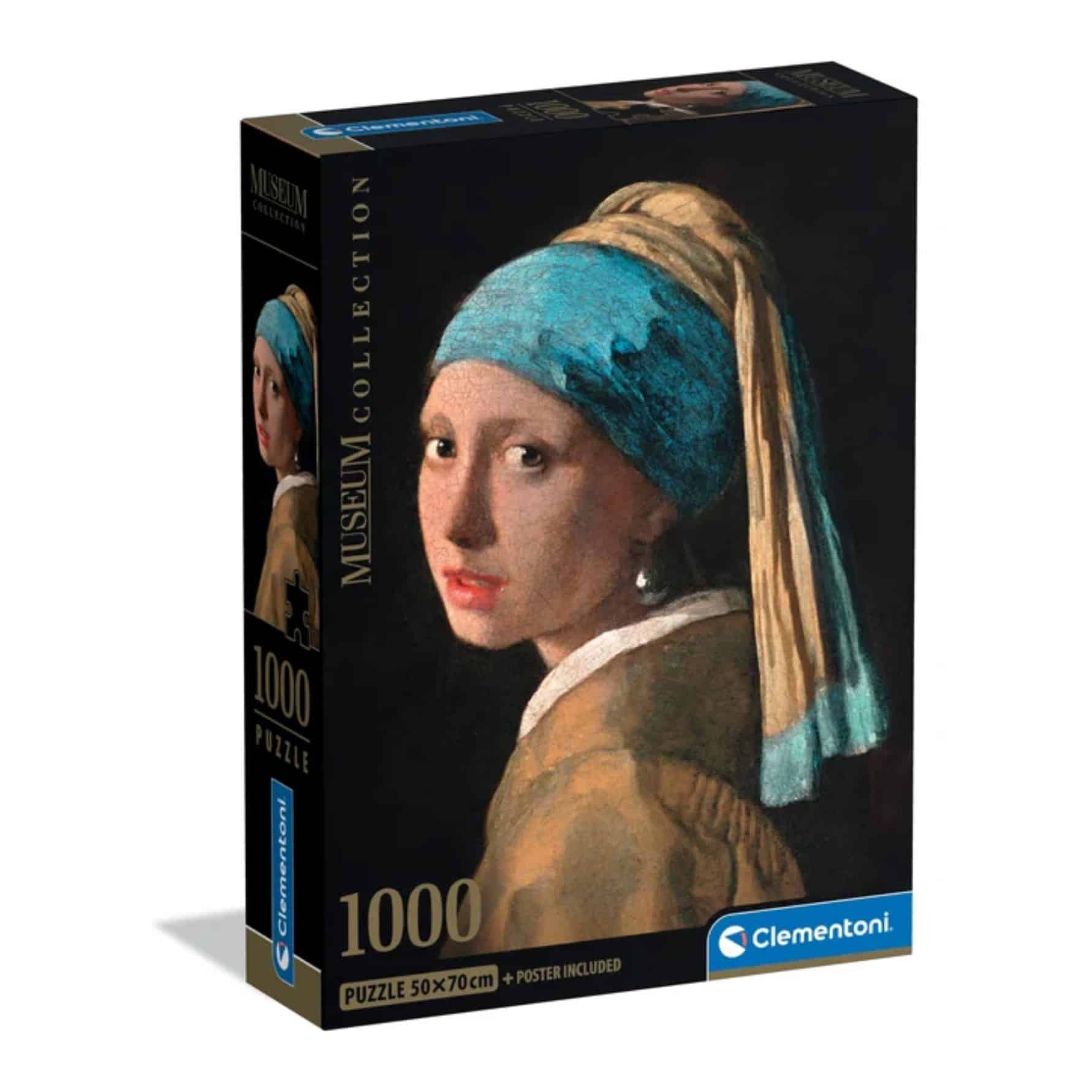 Clementoni Earring Girl Museum Pearl Puzzle Rompecabezas Wit Collection