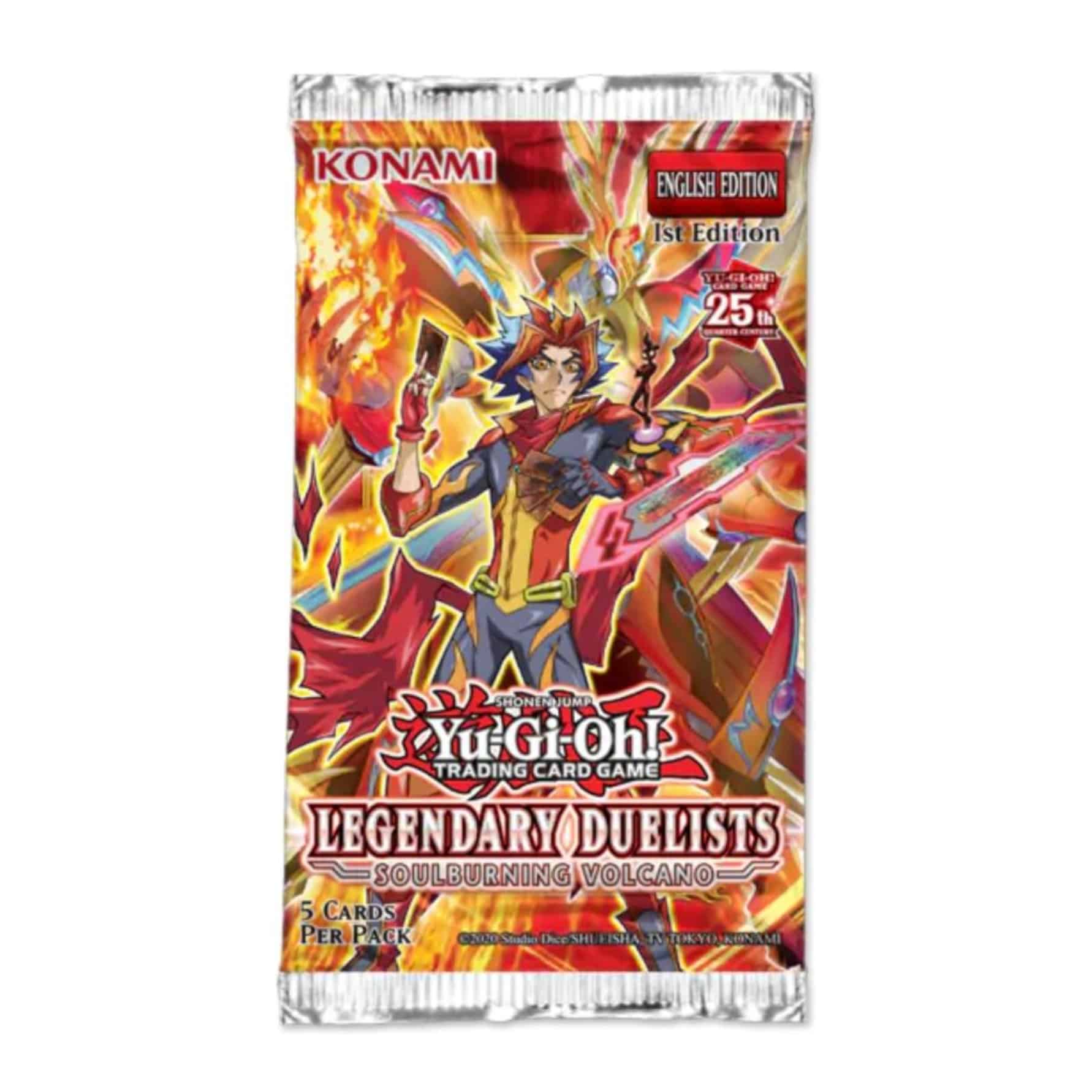 Yu-Gi-Oh! Almas Duelistas Legendarios Quema Volcan Booster Pack (Español)
