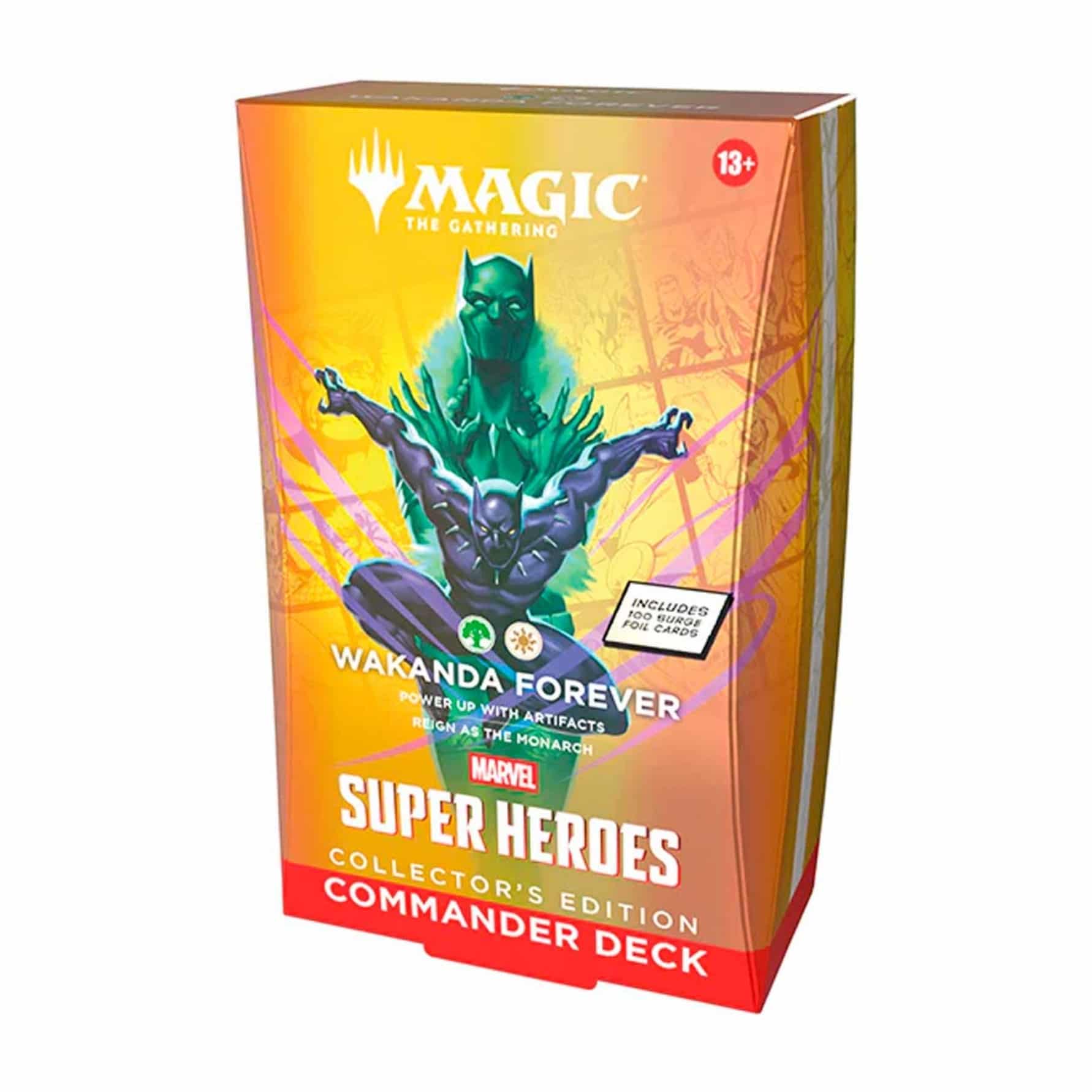Magic Collector Commander Deck Forever Heroes Marvel Super Wakanda (Inglés)