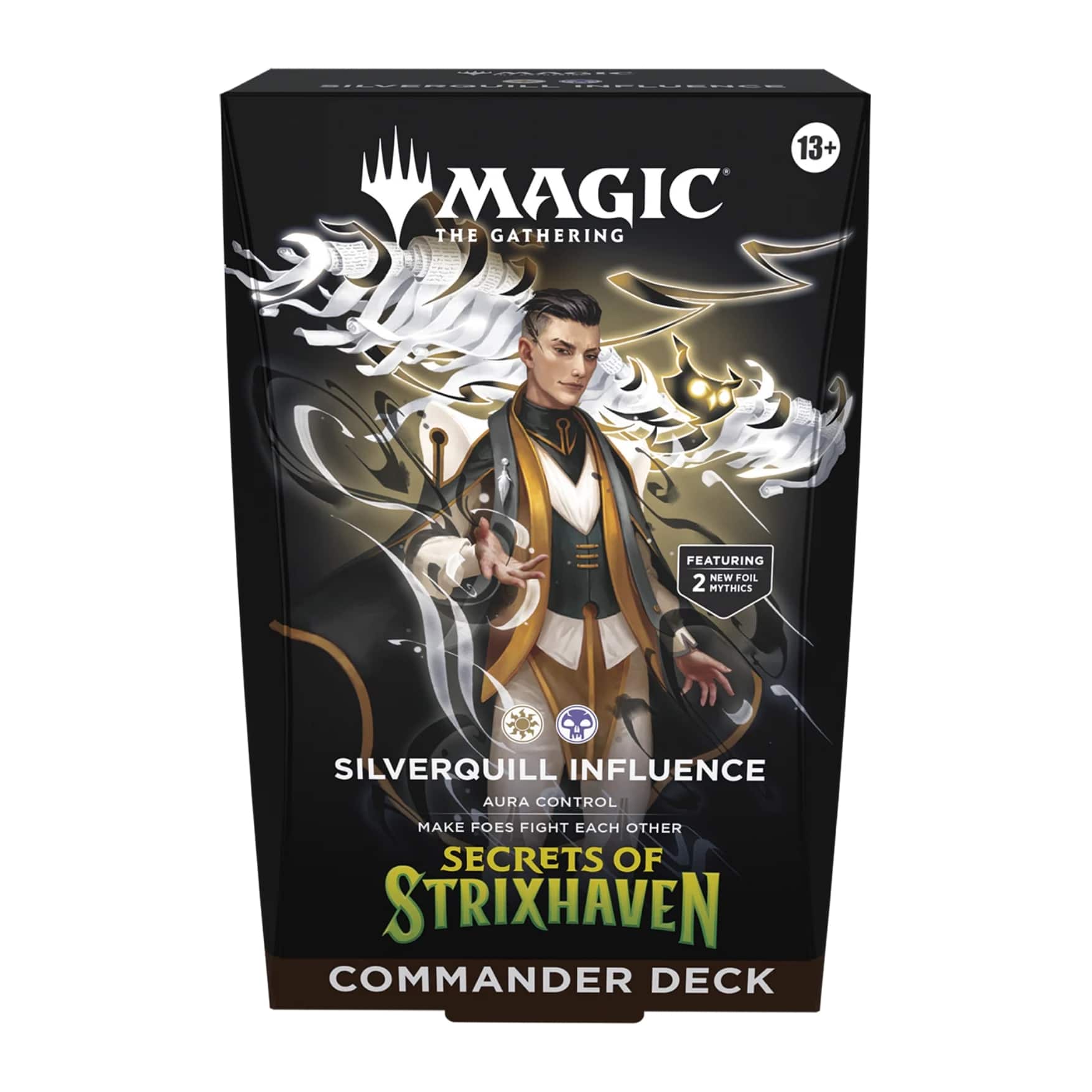 Magic Commander Deck Influence Of Secrets Silverquill Strixhaven (Inglés)