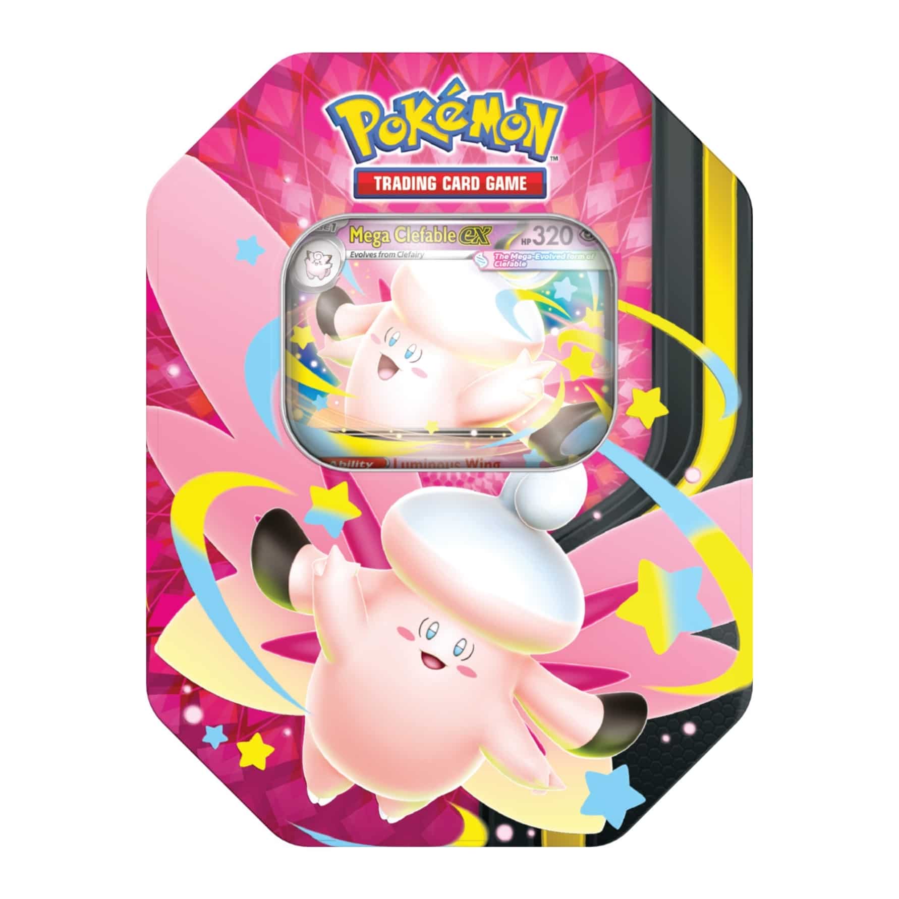 Pokémon Clefable Ex Mega Moonlit Tin (Inglés)