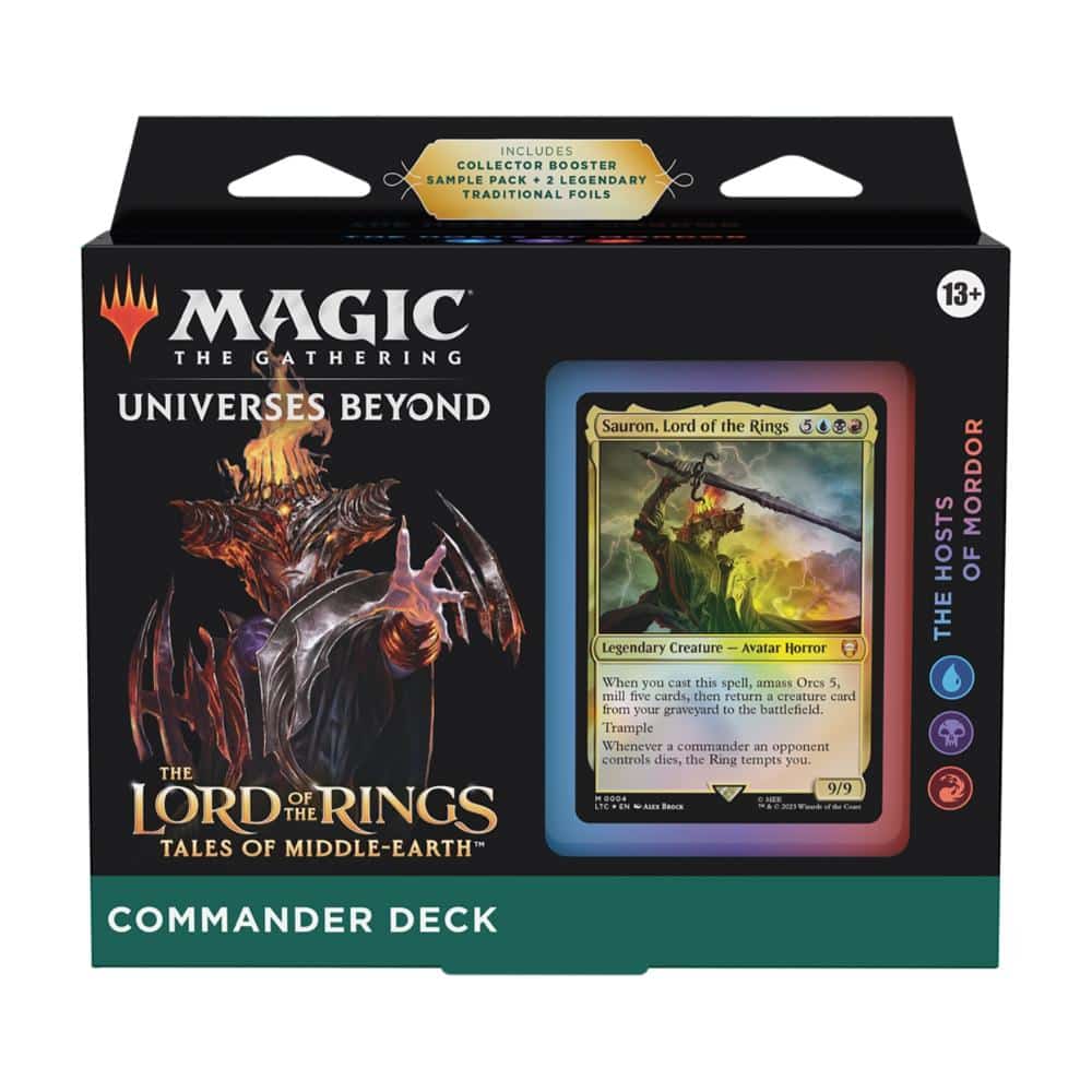 Magic Commander Hosts Lord Mordor Of Rings (Inglés)