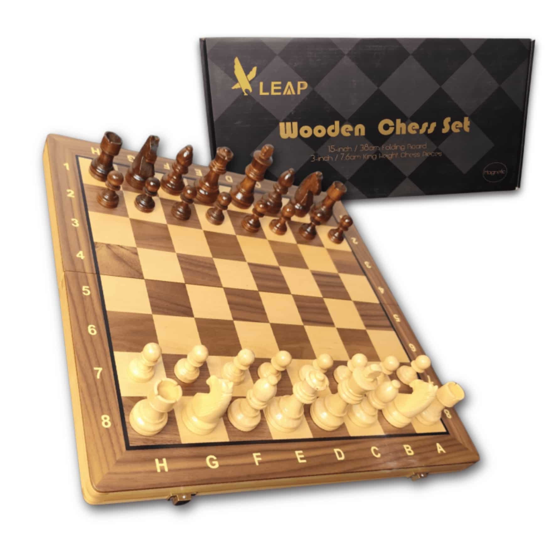 Ajedrez Madera Magnetico Plegable